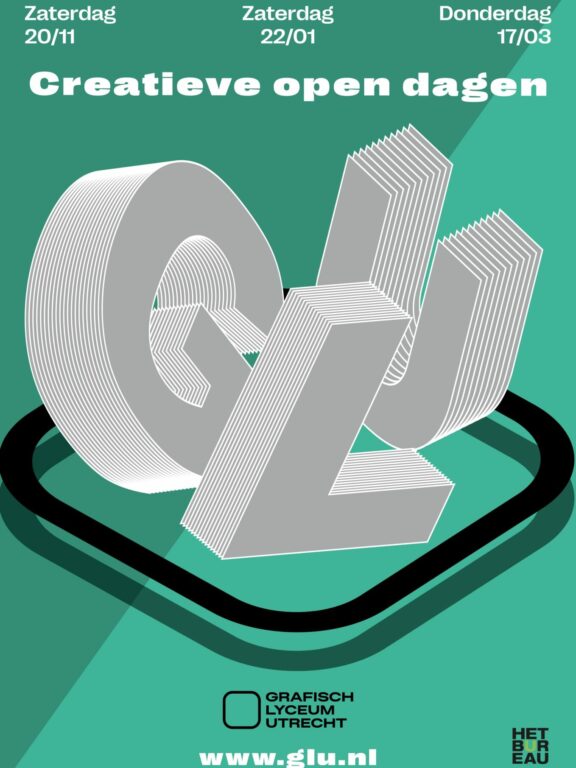 Poster Open Dag GLU groen