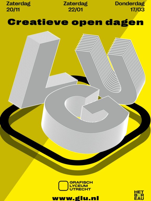 Poster Open Dag GLU geel