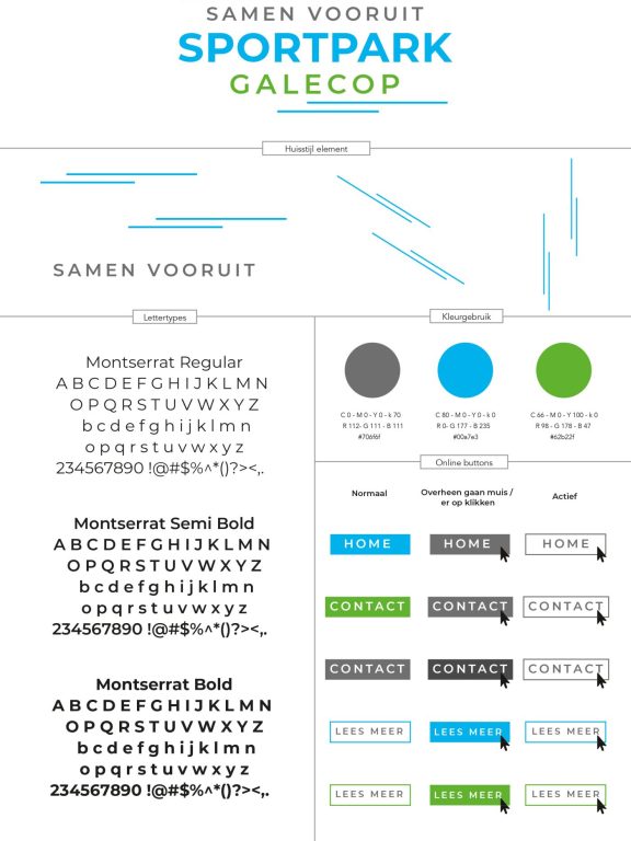 Huisstijl Sportpark Galecop